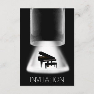 Piano Concert Festival Musique Vip Invitation
