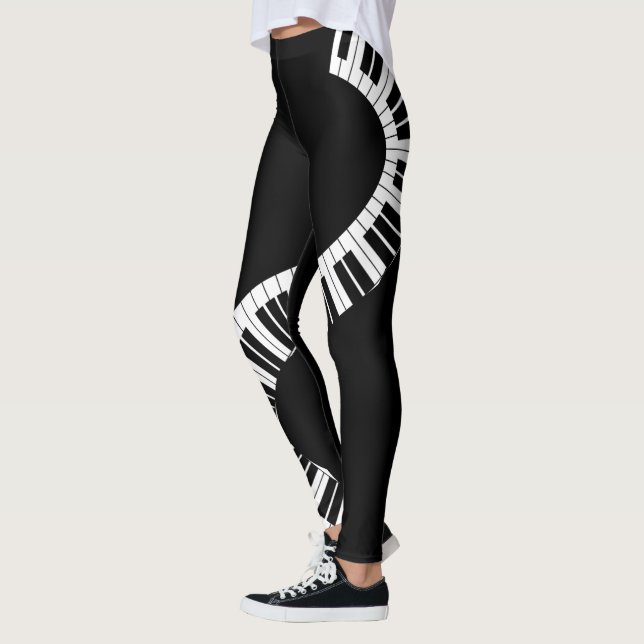 Piano Keyboard Music Leggings (Gauche)