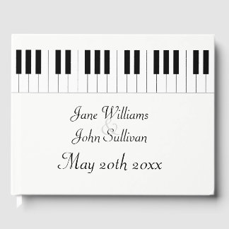 Piano Keyboard Music Thème Mariage Livre d'or