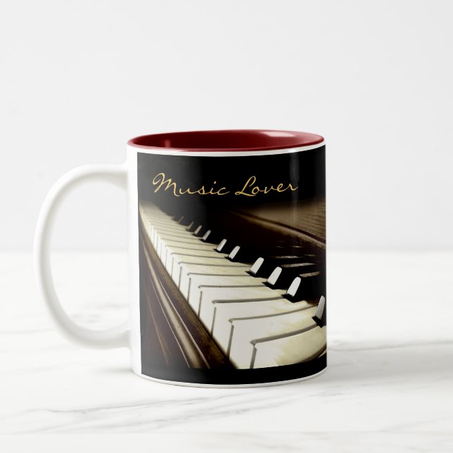 PIANO KEYS Amateur de musique à boire Mug (Gauche)