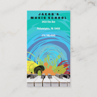 PIANO KEYS Carte de visite musical