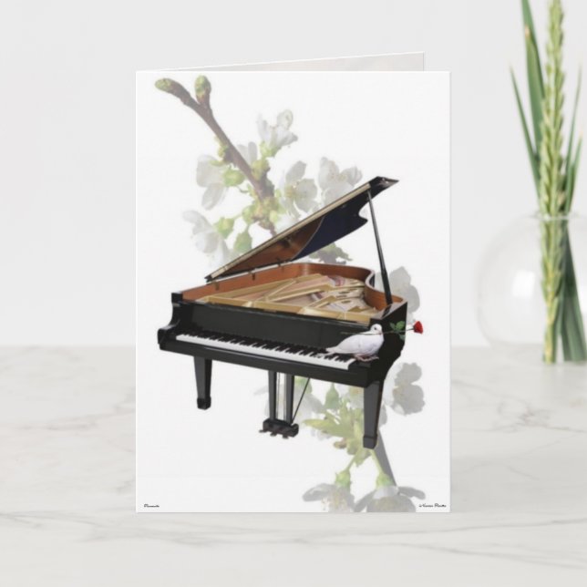 Piano - Musique romantique - Carte (Devant)