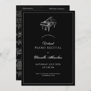 Piano Noir Classique Invitation Considérant Virtue