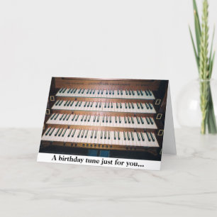Piano Organ Clavier Carte de voeux Anniversaire