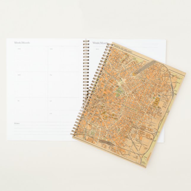 Pianta di Milano - Carte de Milan, Italie (Devant avec enveloppe)