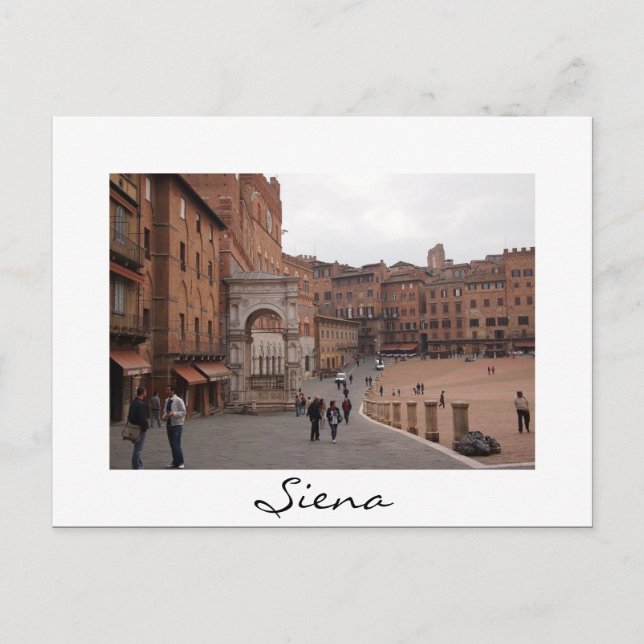 Piazza del Campo, Sienne carte postale (Devant)