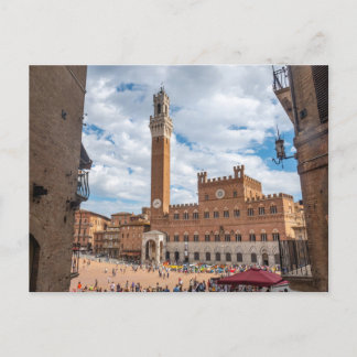 Piazza del Campo, Sienne, Toscane, Italie Carte po