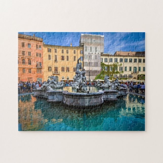 Piazza Navona Rome Italie. Jigsaw Puzzle (Horizontal)
