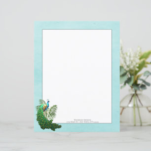 Pic Vibrant Feuille de papier Turquoise