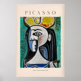 Picasso Buste Femme Assise962 Impression d'Art Abs