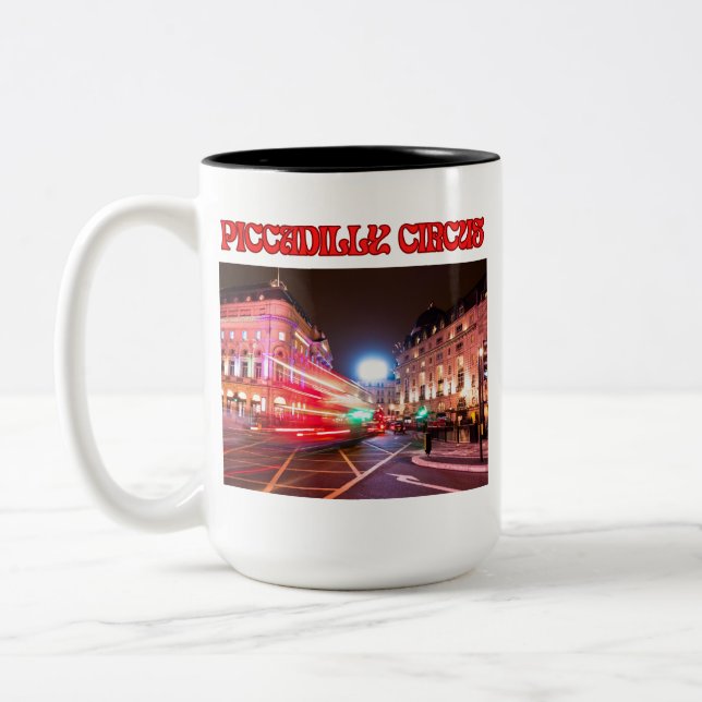 Piccadilly Circus 15 oz. Two Tone Mug (Gauche)