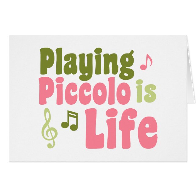 Piccolo est la vie (Devant horizontal)
