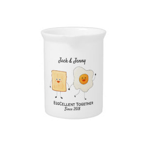 Pichet Mignonne Drôle Joyeux Toast Eggcelcelcelcelcate En