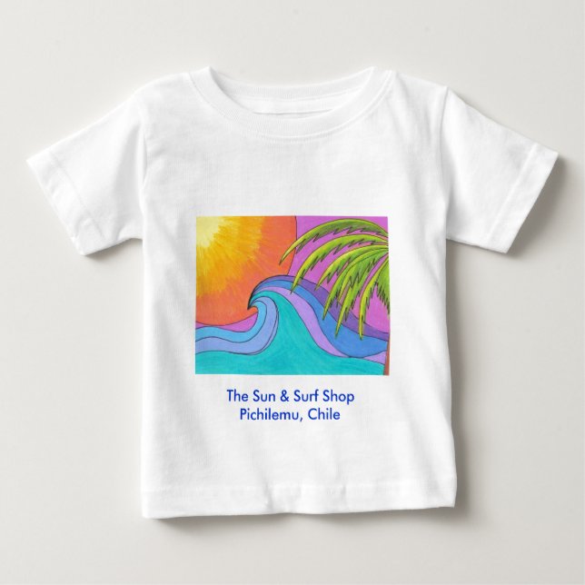Pichilemu Surf Shop Beach T-shirts bébé (Devant)