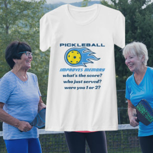 Pickleball améliore la mémoire drôle T-shirt