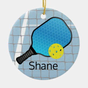 Pickleball Ball Paddle Design Ornement