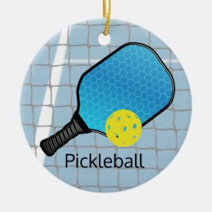 Pickleball Ball Paddle Design Ornement