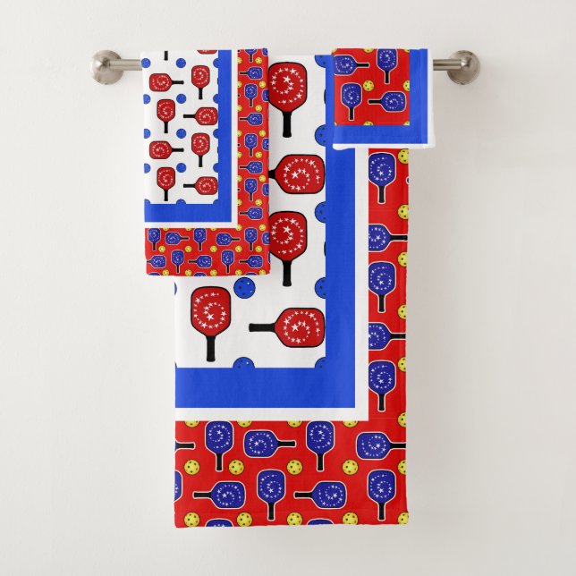 Pickleball Blue Paddles Yellow Balls 4 juillet (En situation)