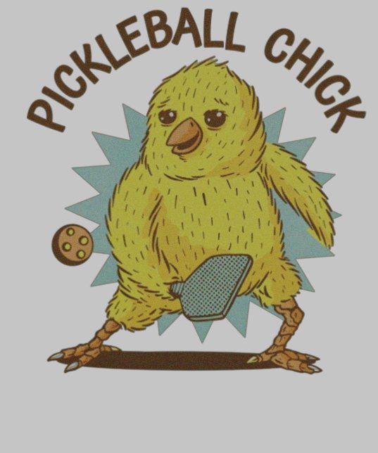 Pickleball Chick drôle poulet (Collier)