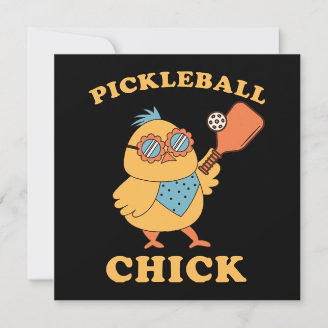 Pickleball Chick - rétro (Devant)