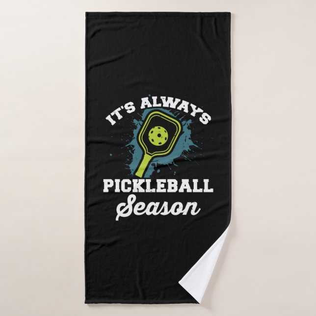 Pickleball Drôle cadeaux de Pickleball (Serviette de bain)