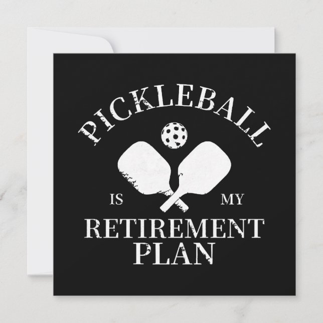 pickleball est mon projet de retraite (Devant)