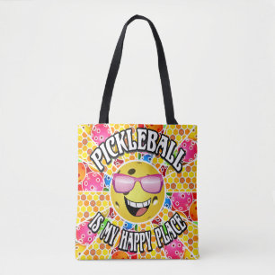 Pickleball est mon Sac fourre-tout de place heureu