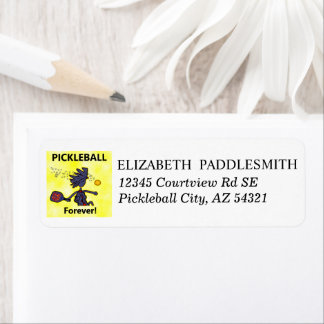 Pickleball Fearless Étiquette de adresse