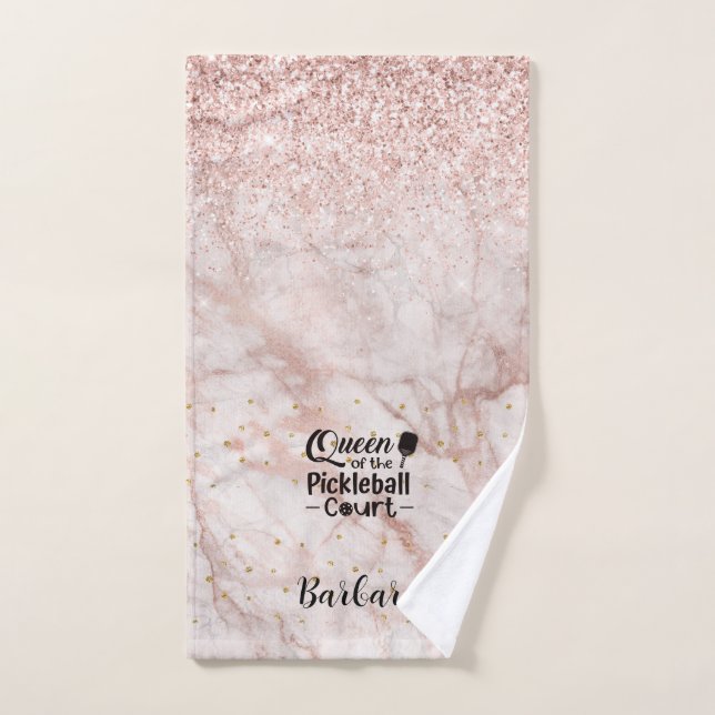 PIckleball Gal Queen of the Court Serviette à main (Serviette à main)