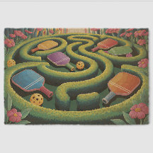 - Pickleball Garden Maze Avec Paddles Welcome Mat