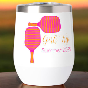 Pickleball Girls Trip Rose Orange Personnalisé