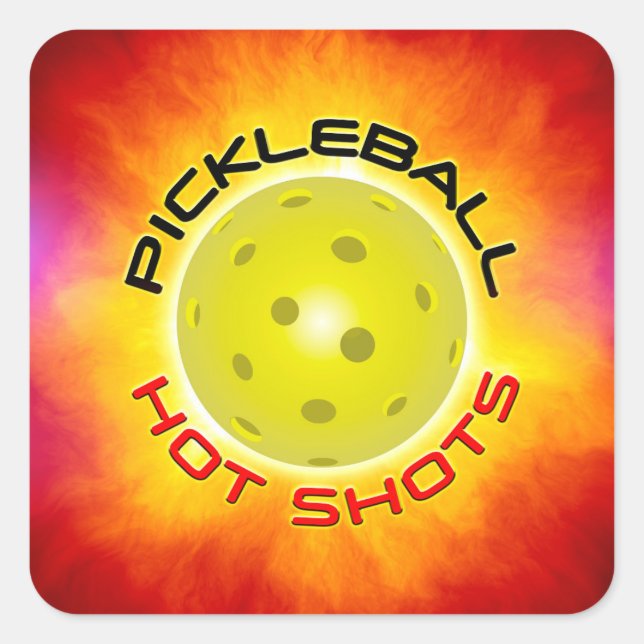 Pickleball Hot Shots 1 Stickers (Devant)