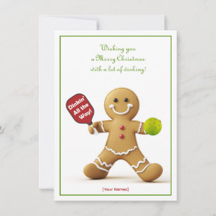 Pickleball 🎄 Joyeux Noël, texte personnalisé