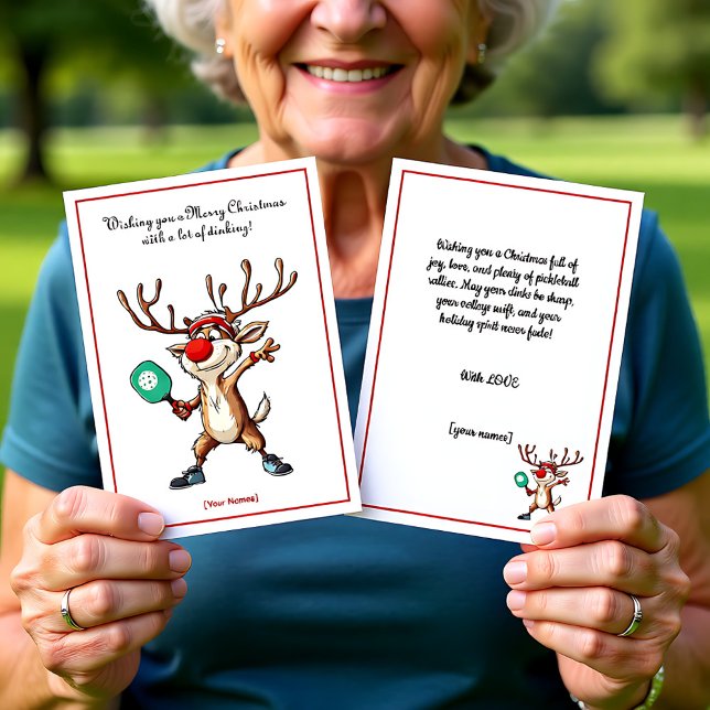Pickleball 🎄 Joyeux Noël, texte personnalisé (Pickleball🎄 Merry Christmas, custom text)