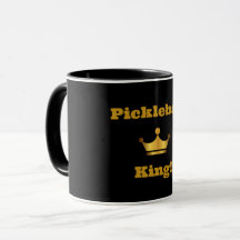 Pickleball King tasse à café - noir & or