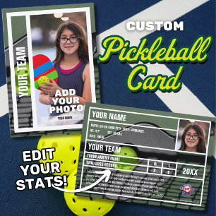 Pickleball Lecteur Carte de commerce Souvenir - Ve