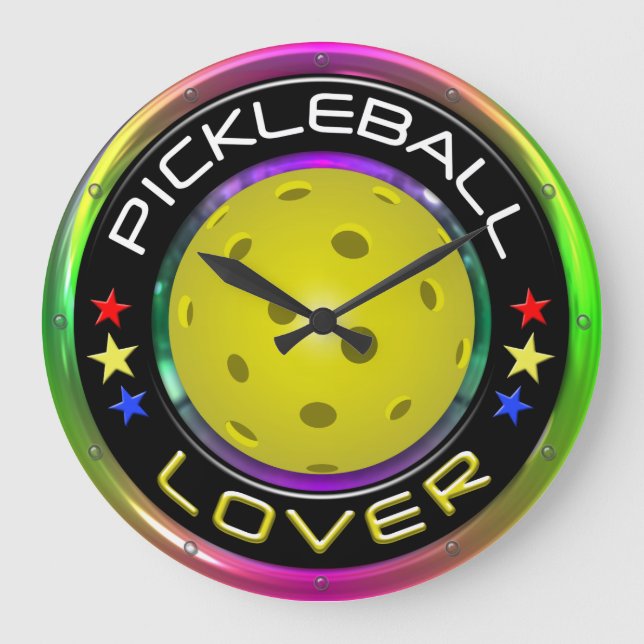 Pickleball Lover 1R Options Grande horloge (Recto)