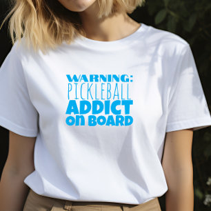 Pickleball Lover's Dream drôle slogan bleu T-Shirt