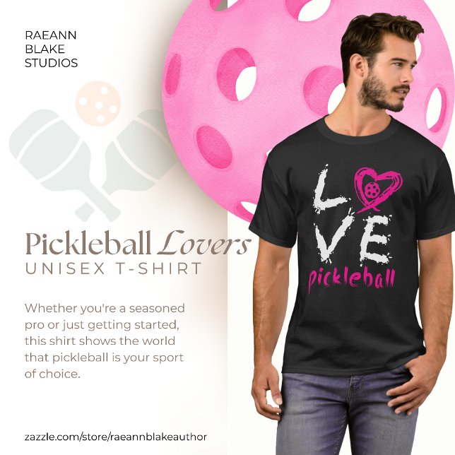 Pickleball Lover's Unisex T-Shirt (Créateur téléchargé)