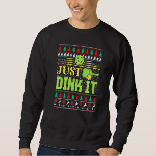 Pickleball Noël Pickle Ball Sweatshirt de Noël Lai