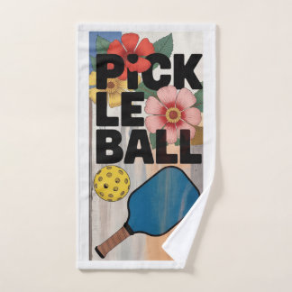 Pickleball Paddle Floral Resort Sportif Serviette
