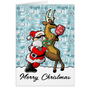 Pickleball Partenaires Noël Père Noël et Reinder