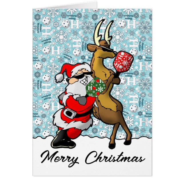 Pickleball Partenaires Noël Père Noël et Reinder (Devant)