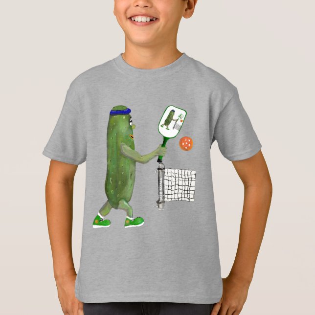 Pickleball Pickle Play Ball TShirt pour garçons (Devant)