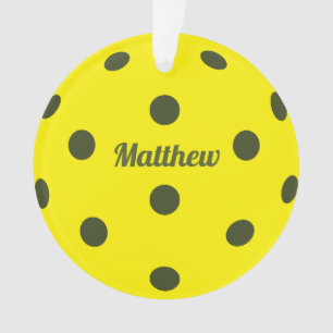 Pickleball Player Monogramme Nom de l'ornement