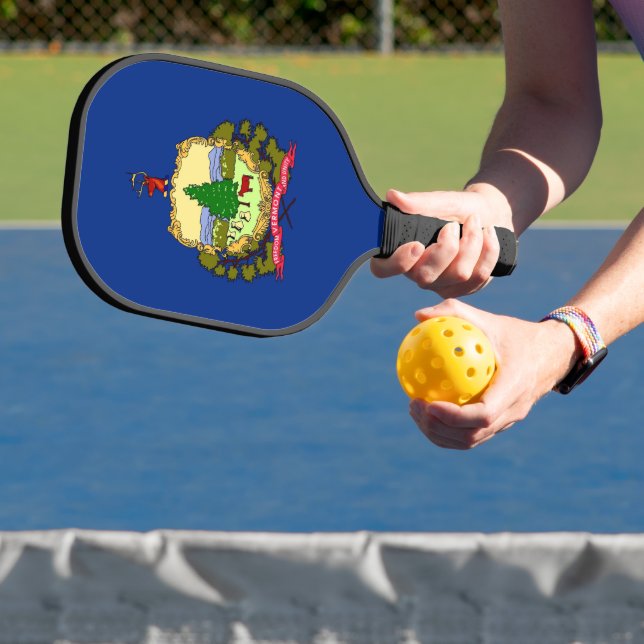 Pickleball Raquette de Pickleball, drapeau de l'État du Vermo (Insitu)