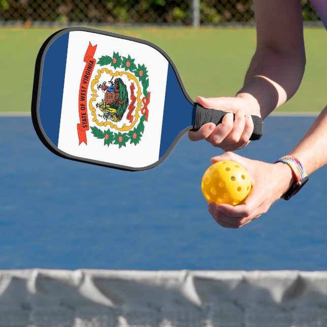 Pickleball Raquette de Pickleball, drapeau de Virginie-Occide (Insitu)