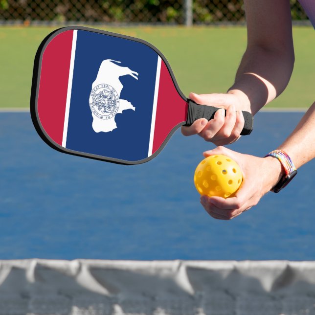 Pickleball Raquette de Pickleball, drapeau du Wyoming (Insitu)