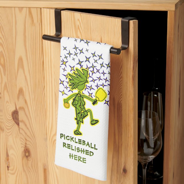Pickleball Reli Ici Serviettes De Cuisine (Pliage en tiers)