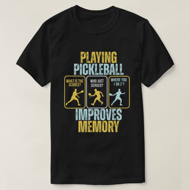 Pickleball T-Shirt - Pickleball Mens Tshirts (Design devant)